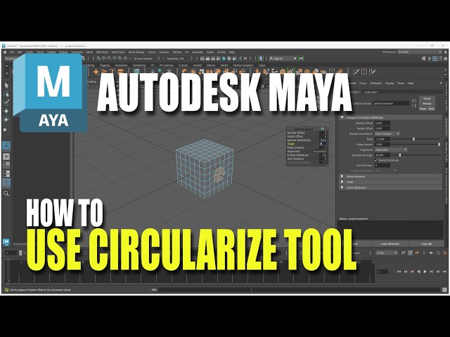 Autodesk Maya How To Use Circularize Tool
