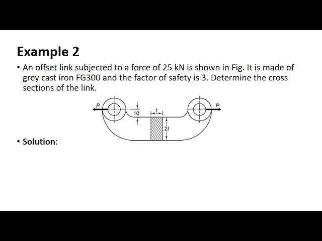 Lecture 10   Design of Simple Machine Parts