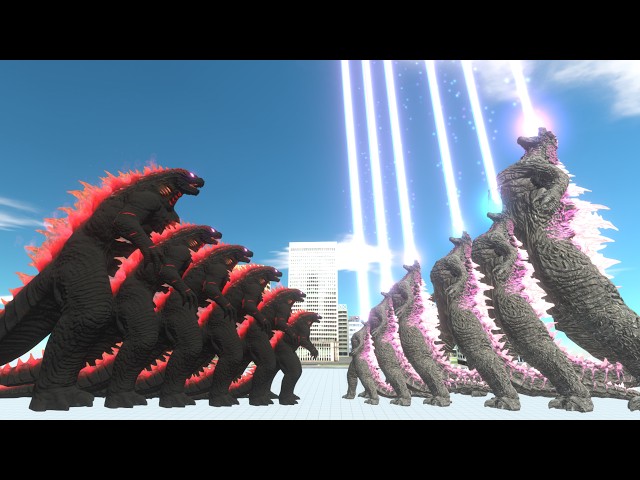 Evolution Size Comparison Atomic Breath Evolved Godzilla VS Dark Evolved Godzilla - ARBS
