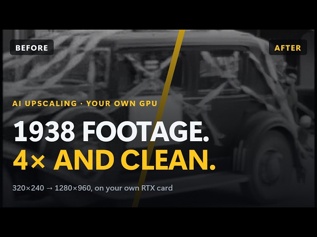 How to Upscale Video to 4K with AI (On Your Own GPU, 2026)