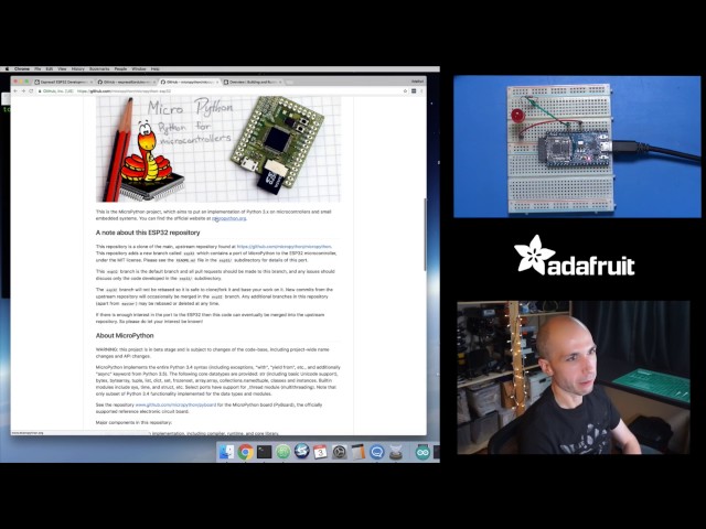 MicroPython ESP32 building and loading firmware with Tony D! @micropython