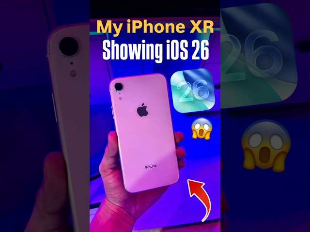 My iPhone XR Showing iOS 26 ? #shorts #shortvideo #ios26 #ios26features
