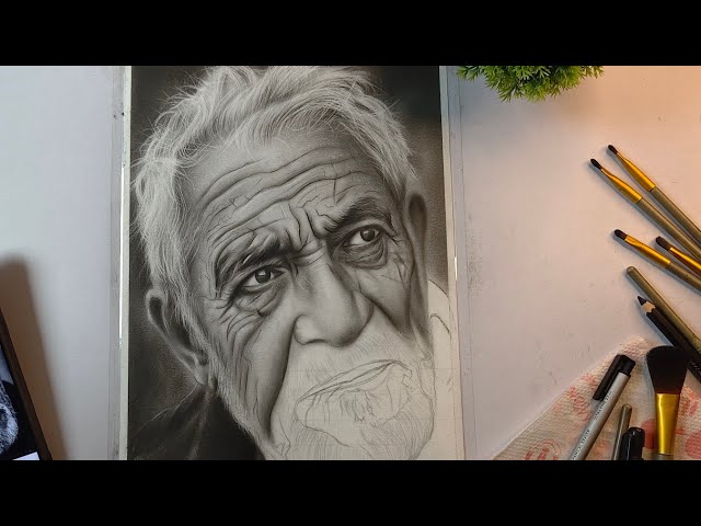 How to Draw a Realistic Portrait | Basic to Advanced Charcoal Drawing Tutorial