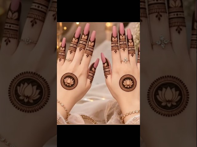 Stylish gol tikki mehndi design | mehndi design | mehandi design | mehandi beginners mehndi design