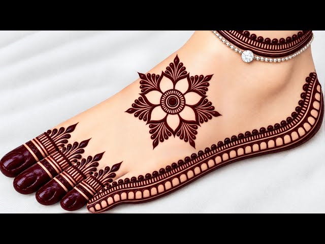 पैरों की मेहंदी | pairon ki mehandi design | leg mehndi design | foot mehndi design simple | mehandi