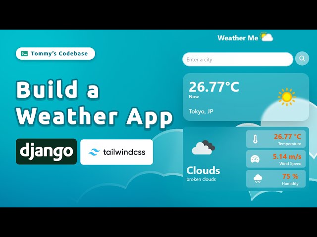 Beautiful Weather App with Django and Tailwind CSS [Full Tutorial]😎🚀