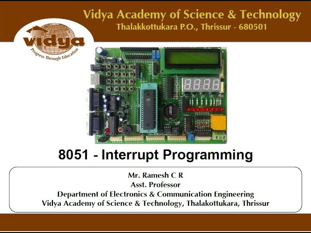 EC 305 - Module 5 (8051 Interrupts)