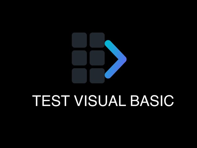 Quick Start - Test the Generated Visual Basic Code