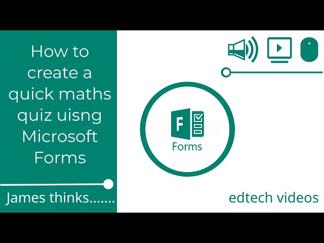 How to create a quick maths quiz uisng Microsoft Forms