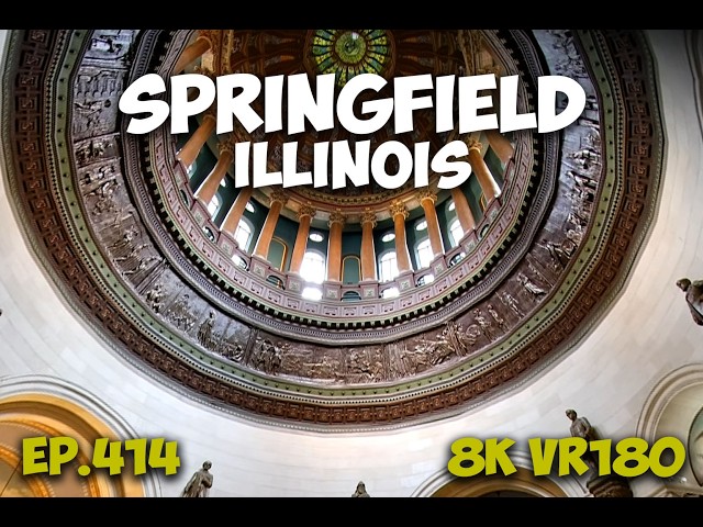 Ep.414 Springfield Illinois - Illinois State Capitol Free Tour And Public Access 8K VR180 3D Travel