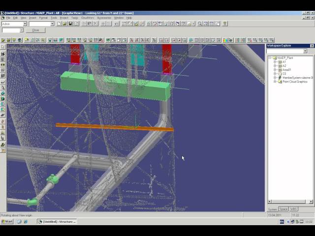 Point cloud  in Intergraph SmartPlant 3D