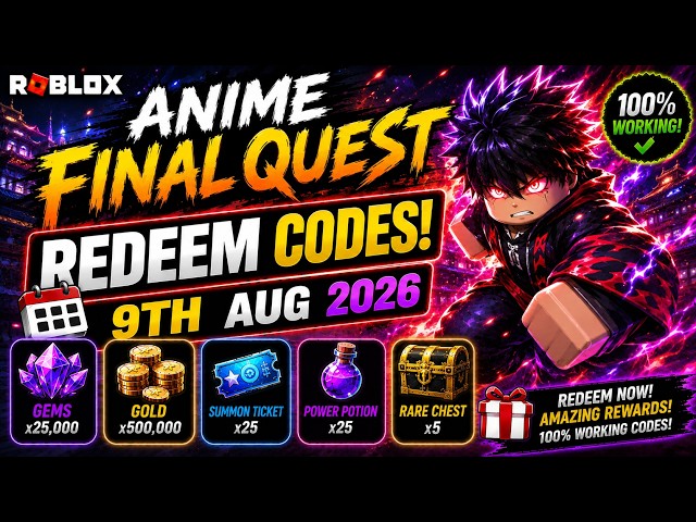 Anime Final Quest Codes UPDATED | Anime Final Quest Redeem Codes