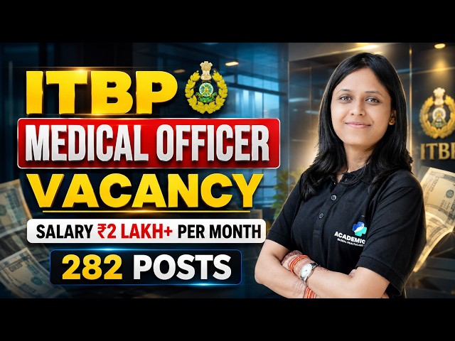 ITBP Medical Officer Vacancy 2026 for MBBS Doctors | 282 Posts | Salary, Eligibility & Age Limit