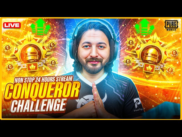24 HOURS NON STOP STREAM🔥CONQUEROR CHALLENGE🔥 TMG MARKHOR | PUBG Live Stream
