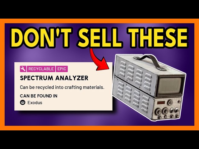 Why You Should Farm Spectrum Analyzers In Arc Raiders