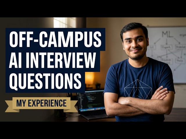 Questions i was asked in AI interview: My Experience