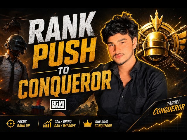 CONQUEROR RANK PUSH UPDATE 4.4 🔥| BGMI LIVE WITH APSisLIVE