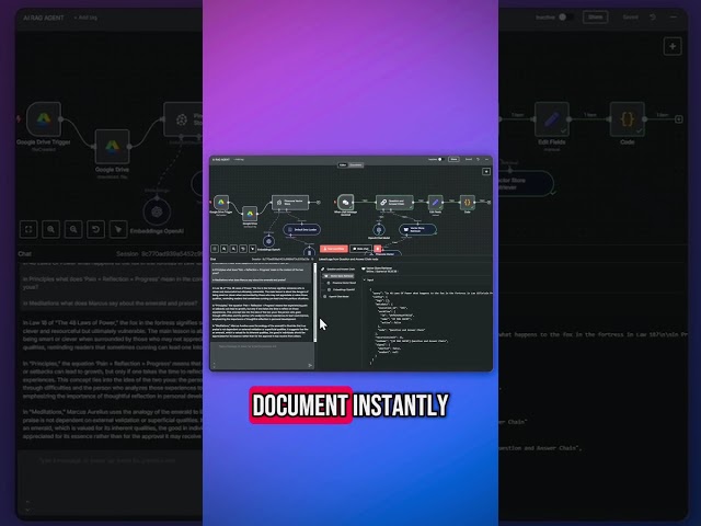 follow + comment “rag”How to Create Rag AI Agent with n8nUsing vector databaseThis is the most v