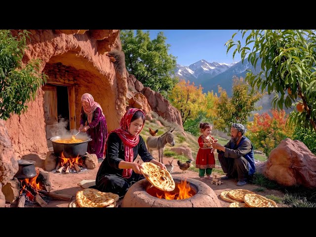 Baking Afghan Bread & Cooking Traditional Halwa Over Fire 🔥 | Village Life 🇦🇫