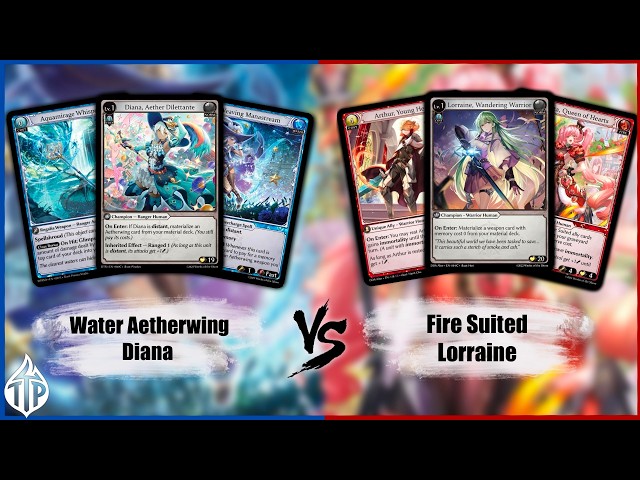 Water Aetherwing Diana VS Fire Suited Lorraine | Grand Archive Gameplay