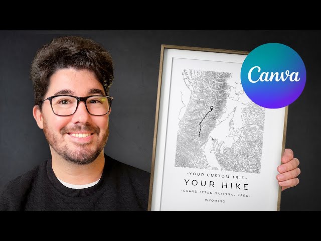 Create Hiking & Topographic Maps In Canva (For Free)