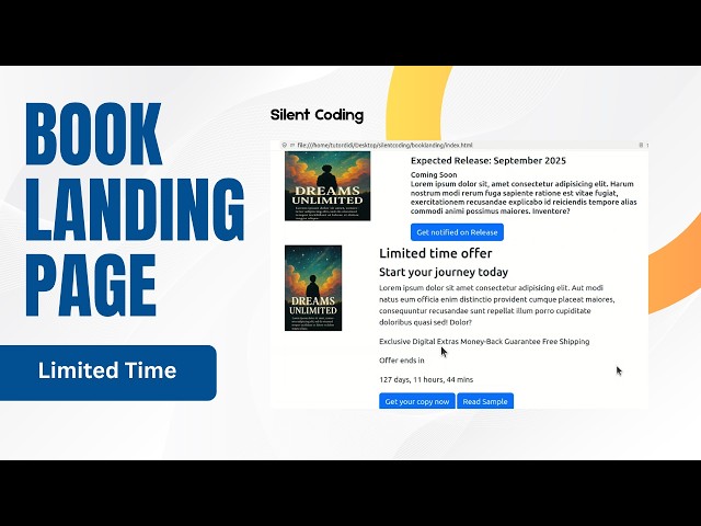 Limited Time Section - Book Landing Page #13