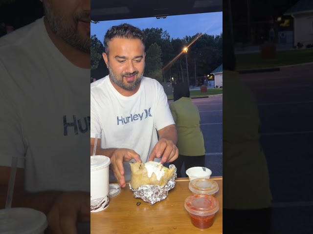 He devoured that burrito 🤧#rockpaperscissors #couplechallenge #couplegame #husbandwife #mukbang 