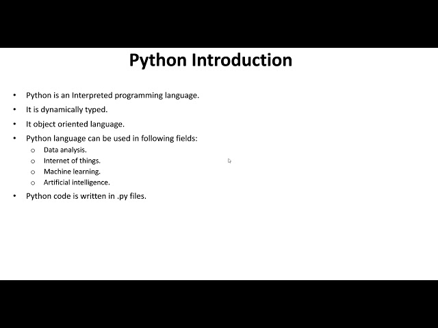 Introduction of python | Lecture 1 | Python for absolute beginners