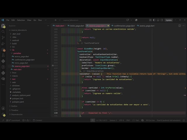 Rutas y formulario con Flutter y Dart, parte 4