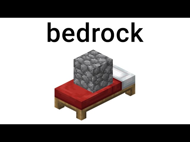 r/Minecraftmemes | how do you make a bedrock??