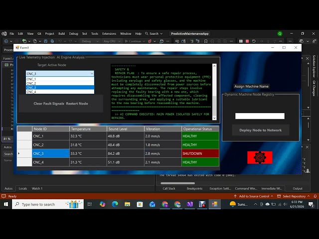 Predictive Maintenance AI System | Object-Oriented Programming (OOP) in C#
