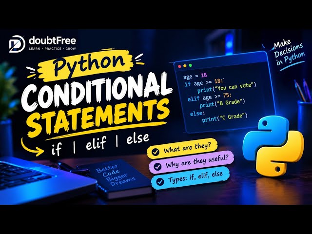 Learn Python If, Elif & Else in 3 Minutes | Conditional Statements