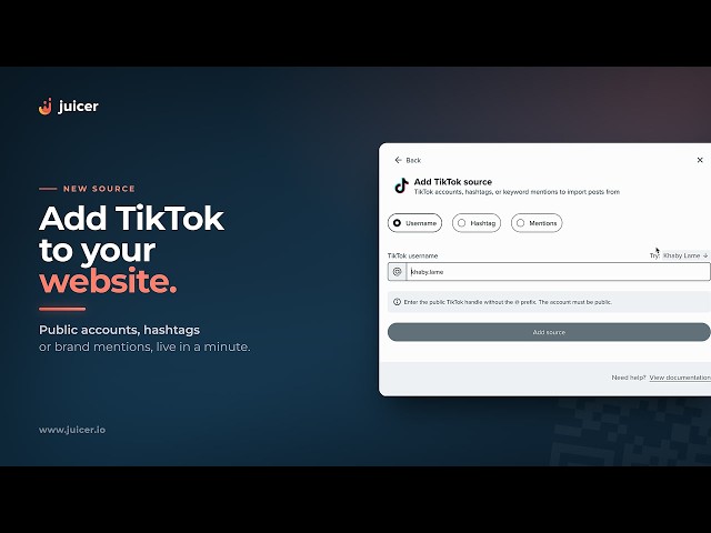 Add a TikTok Feed to Your Website in Under a Minute | Juicer.io
