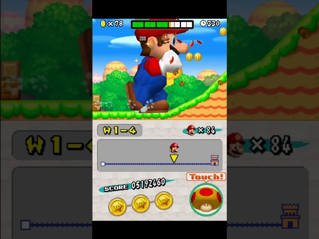 Giant Mario: "Giant wasn’t enough? Now I’m MEGA!" #mario #supermariobros #nintendods