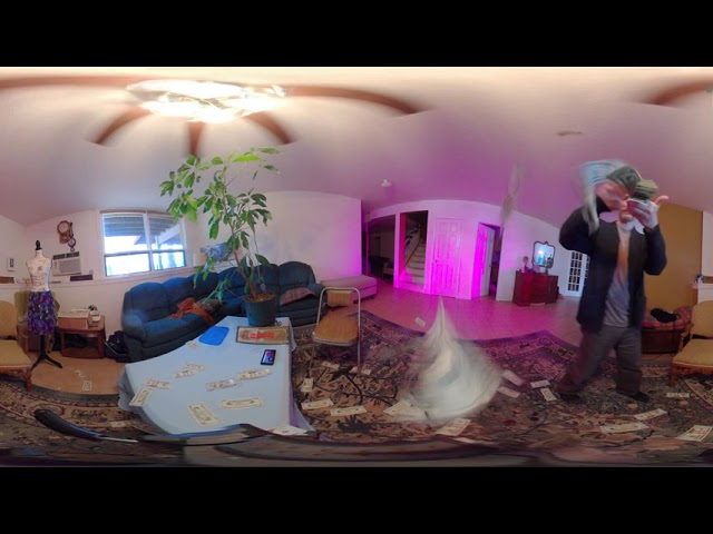 QooCam AI Slow Motion Cash Money Drop 360