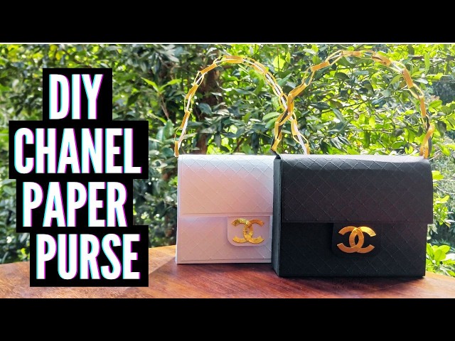 Chanel Paper Purse | DIY Handmade Papercraft | Gift Bag Tutorial