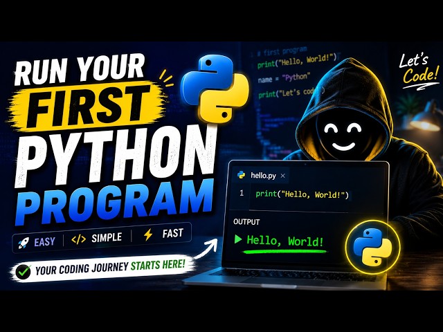 Python for Beginners #1 | Your First Python Program #Python #PythonTutorial #Coding