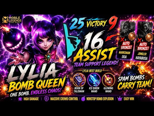 🔥 How to Carry ANY Team with Lylia! 💣 16 ASSISTS Bomb Queen Build