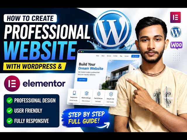 part 2 How to Create a Professional Website with WordPress & Elementor 🔥 | Step-by-Step Tutorial