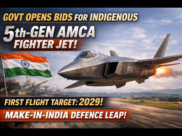India Invites Domestic Firms to Co-Develop 5th-Generation AMCA with First Flight by 2029