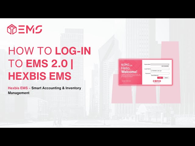 How to Log In to EMS 2.0 | Easy Step-by-Step Tutorial for Beginners | Hexbis EMS #3