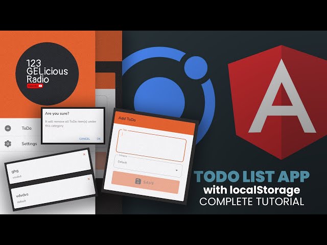 ToDo List App Complete Tutorial | Android | IONIC 7 & Angular | Tagalog