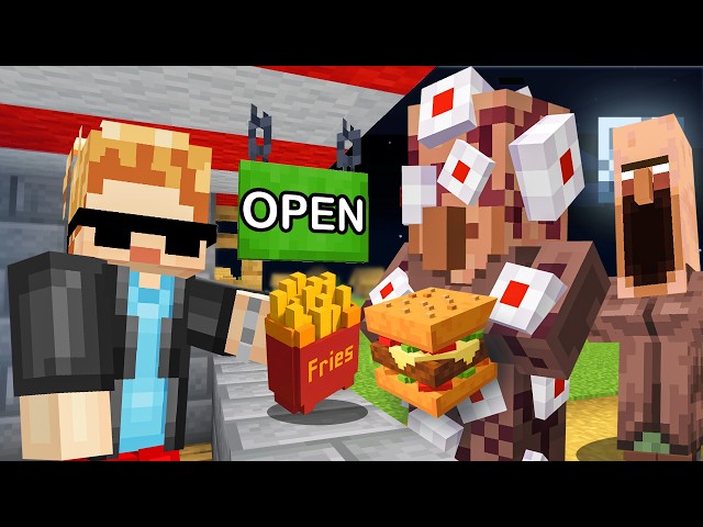 I OPENED a SCARY RESTAURANT in Minecraft…