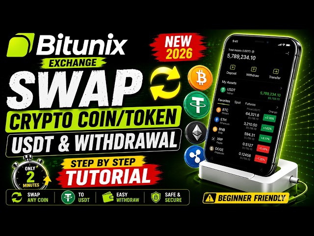 How to Swap Crypto on Bitunix | Coin/Token to USDT + Withdrawal Guide