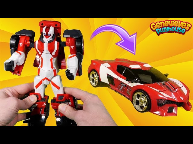 Learn Vehicle Names with Transforming Robots for Kids!
