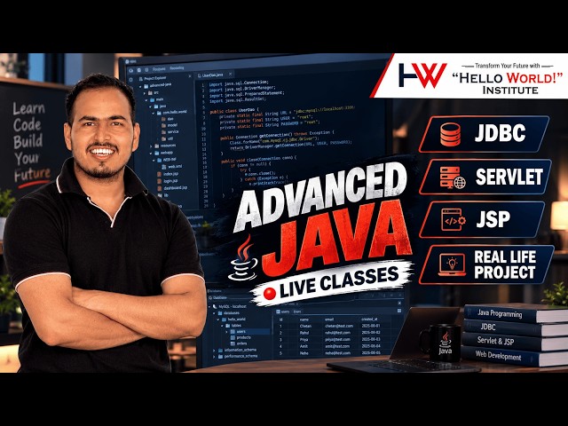 advanced  java live coding  (statement  and exicuteupdate in jdbc )