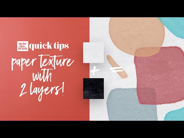 Paper Texture in PROCREATE with 2 Layers