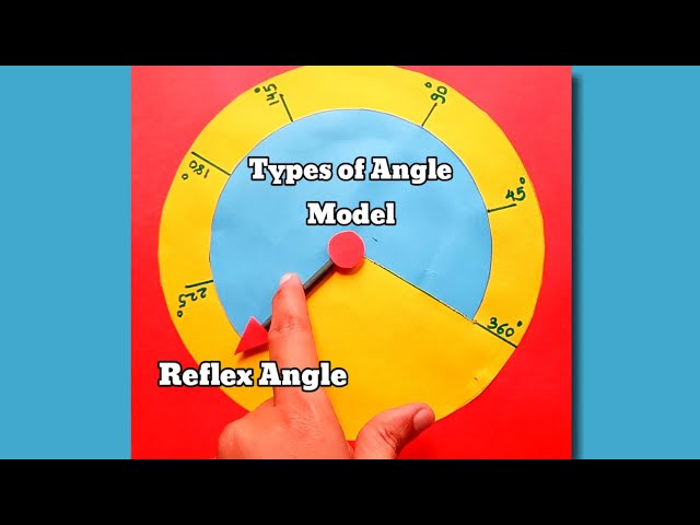 How to Make Maths Angle Project/ Angle Clock Model/ Types of Angle Model