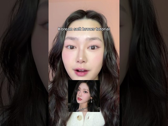 Korean soft brows tutorial #kbeauty #koreanmakeup #makeuptrends #makeuptips #eyebrowtutorial