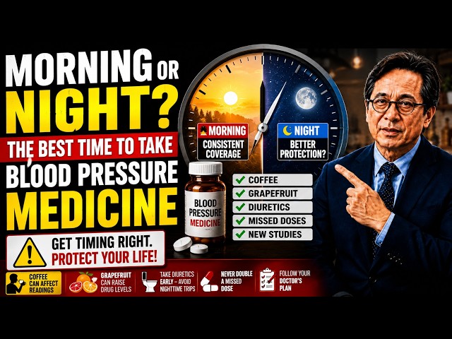 Senior Health Wellness: Stop Taking Blood Pressure Medicine at the Wrong Time? Morning vs. Night